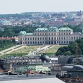 Щелкните здесь левой кнопкой мышки, для увеличения изображения Вена. Бельведер. Вид с башни св. Стефана